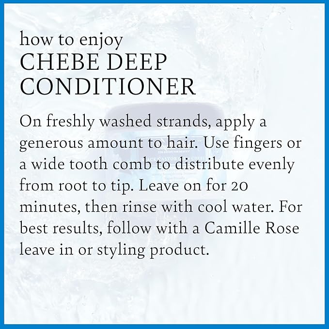 Camille Rose Vegan Black Castor Oil & Chebe Deep Hair Conditioner, with Jojoba Oil to Strengthen, Repair Damage, and Reduce Breakage, 8 oz x-pression