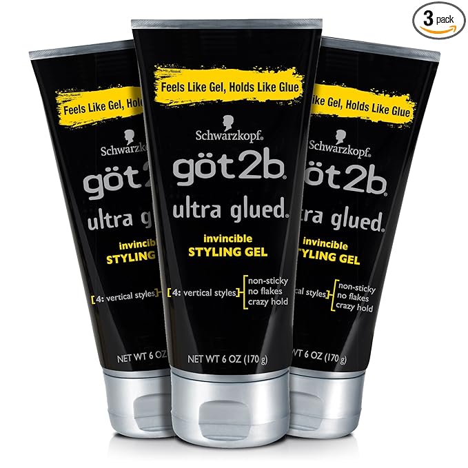 Got2b Ultra Glued Invincible Styling Hair Gel 6 Ounce, 150 mL x-pression