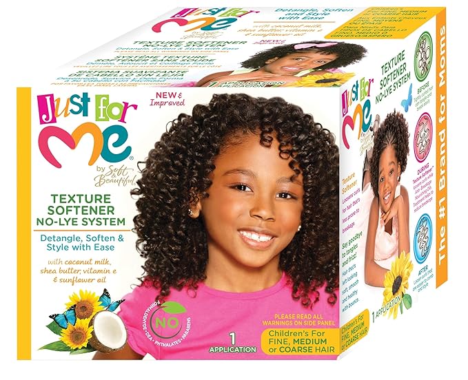 Just For Me- No-Lye Texture Softener Kit For Kids - 1 Application x-pression