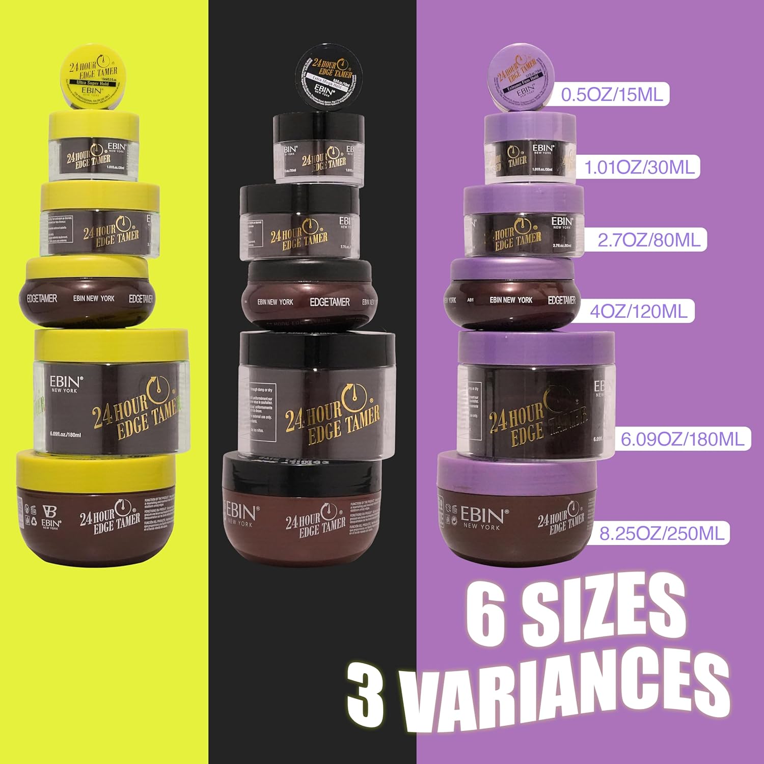 EBIN NEW YORK 24 Hour Edge Tamer Argan Oil Extra Mega Hold x-pression