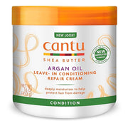 Cantu Argan Oil Leave In Conditioning Repair Cream, 16 Ounce x-pression