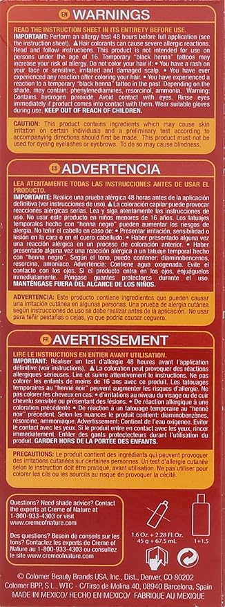 Crème of Nature Exotic Shine Hair Color With Argan Oil from Morocco, 3.0 Soft Black, 1 Application x-pression