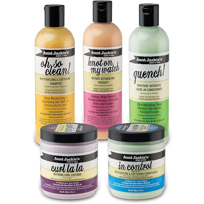 Aunt Jackie's Oh So Clean Lather-rich Deep Moisturizing Shampoo, Revives Fragile, Dry Hair, Enriched with Coconut Oil, Shea Butter and Extra Virgin Olive Oil, 12 Ounce Bottle x-pression