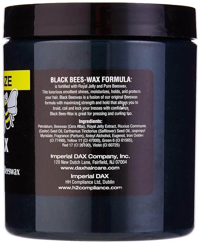 Dax Black Bees Wax Fortified With Royal Jelly |14 oz |7.5 oz x-pression