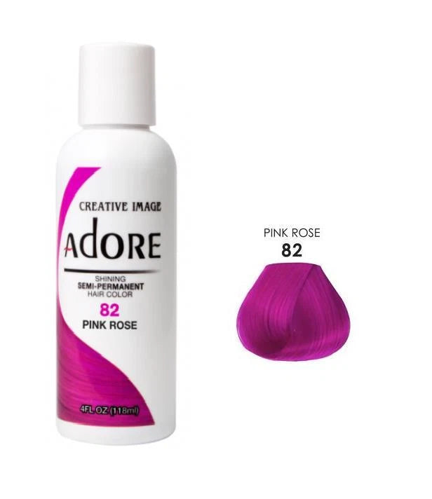 2 X ADORE SEMI PERMANENT HAIR DYE COLOR AMMONIA PEROXIDE ALCOHOL FREE 118 ML x-pression