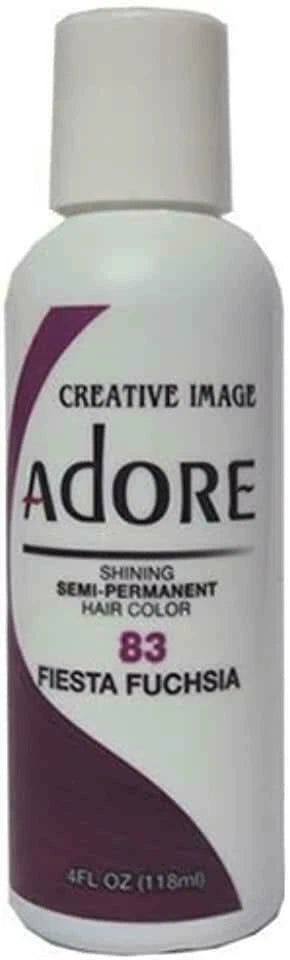2 X ADORE SEMI PERMANENT HAIR DYE COLOR AMMONIA PEROXIDE ALCOHOL FREE 118 ML x-pression