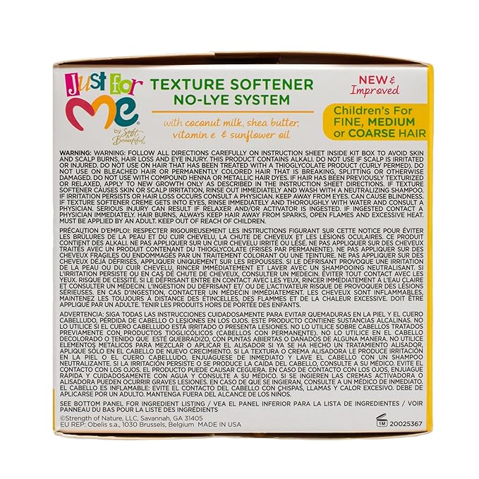 Just For Me- No-Lye Texture Softener Kit For Kids - 1 Application x-pression