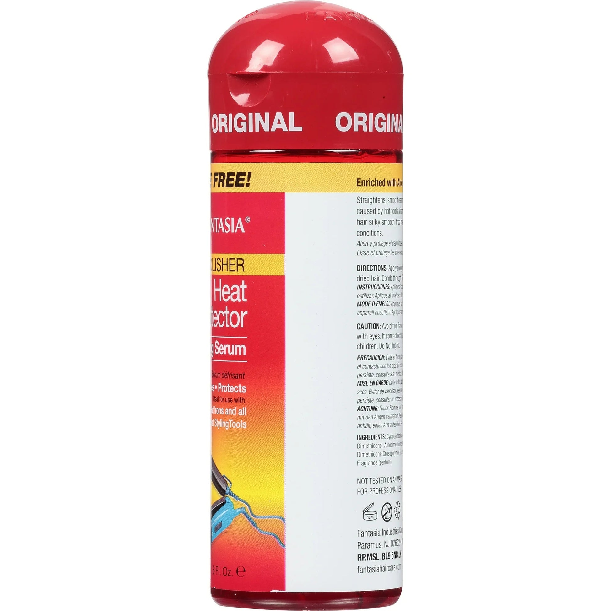 IC Fantasia IC Hair Polisher Heat Protector Straightening Serum, 6 Ounce x-pression