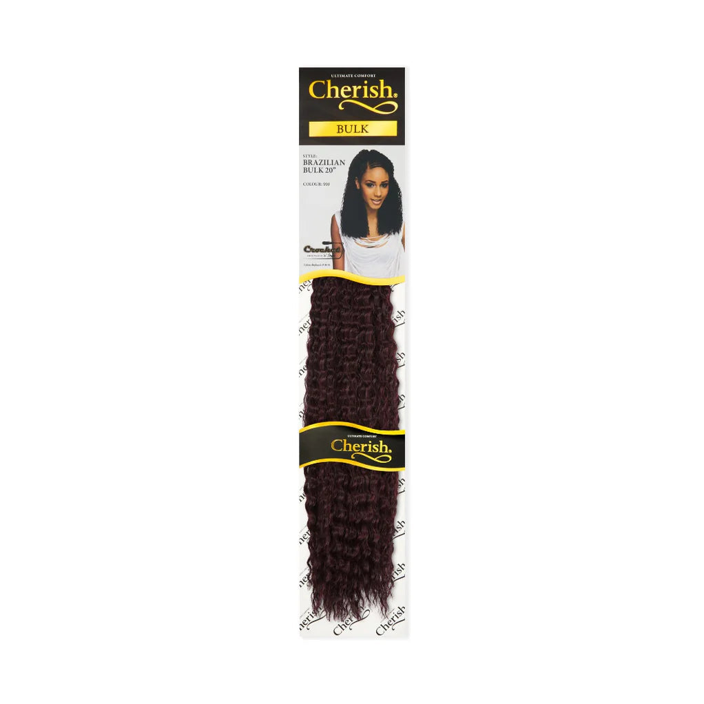 Cherish Brazilian Bulk 20" Synthetic Crochet Braid Curly Hair Extensions x-pression