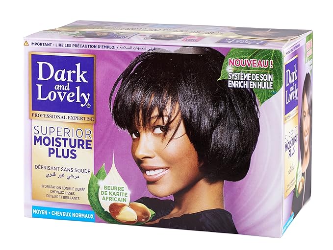 Dark & Lovely No Lye Relaxer Regular for Normal Hair Kit, 1 Application x-pression