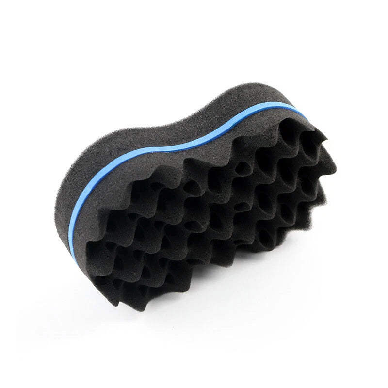 Hair Twist Sponge Brush Two Sides Dread Dreading Wave Twisting Foam Afro Barber Curl Sponge for Women and Men Boy Girl Small and Big Holes x-pression