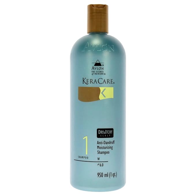 KeraCare Moisturizing Shampoo,8 oz - Sulfate Free, Relieves Dry and Itchy Scalp Conditions, Eliminates Flakes, Liquid Volume