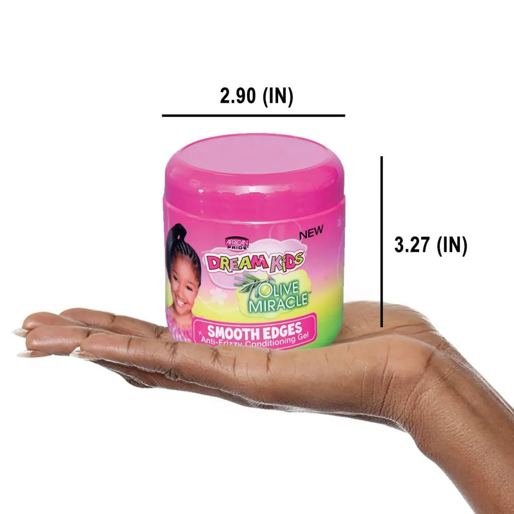 African Pride Dream Kids Smooth Edges Anti-Frizzy Conditioning Gel, 6oz x-pression