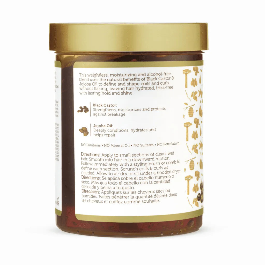 African Pride Moisture Miracle Max Hold Styling Gel with Black Castor Oil& Jojoba Oil - 18 fl oz x-pression