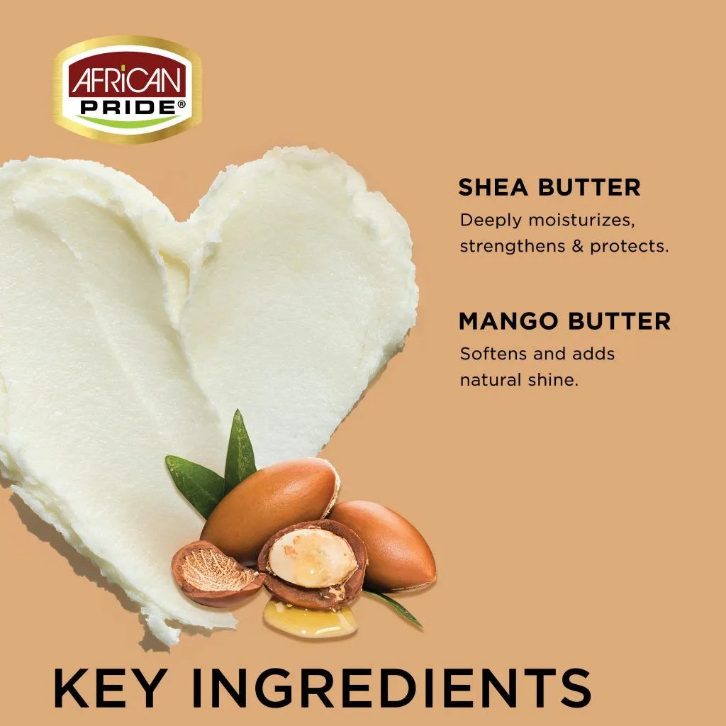 African Pride Shea Butter Miracle Curl Custard Styling, 12 Ounce, 340 g x-pression