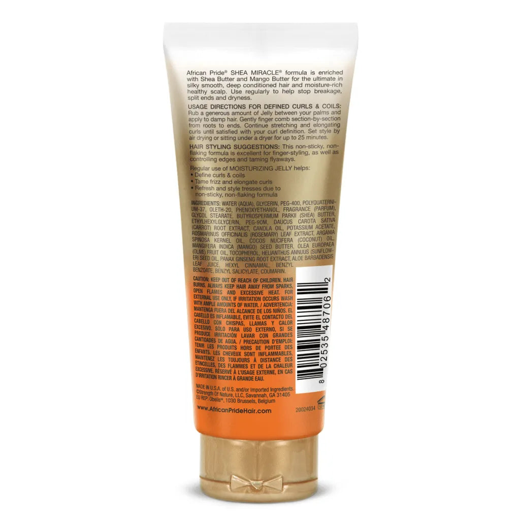 African Pride Curl Activator Shea Miracle Moisturizing Jelly, 6oz x-pression