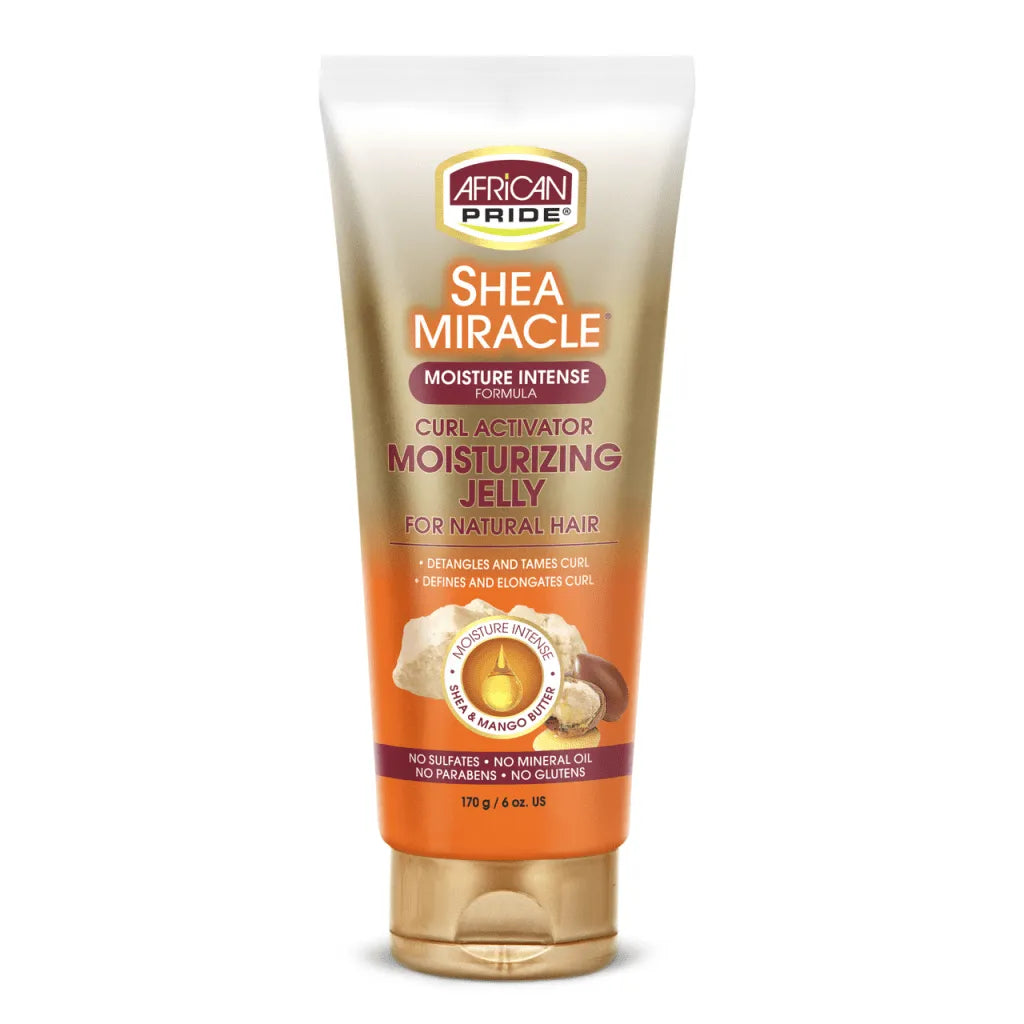 African Pride Curl Activator Shea Miracle Moisturizing Jelly, 6oz x-pression