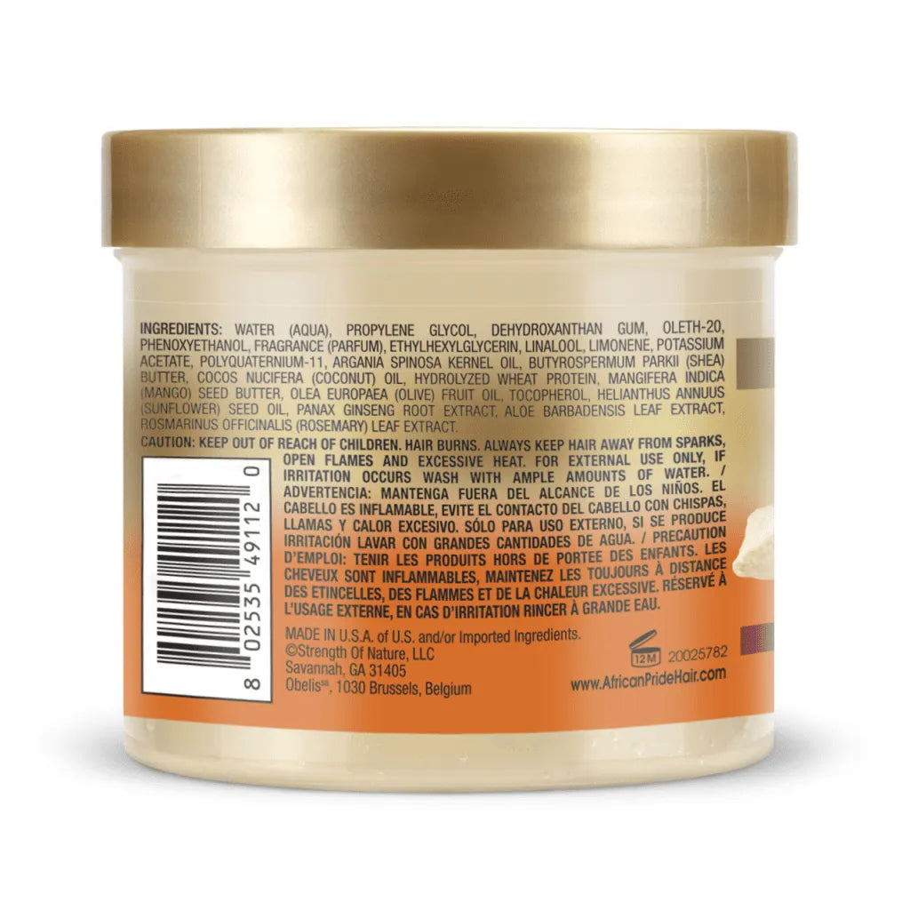 African Pride Shea Butter Miracle Curl Custard Styling, 12 Ounce, 340 g x-pression