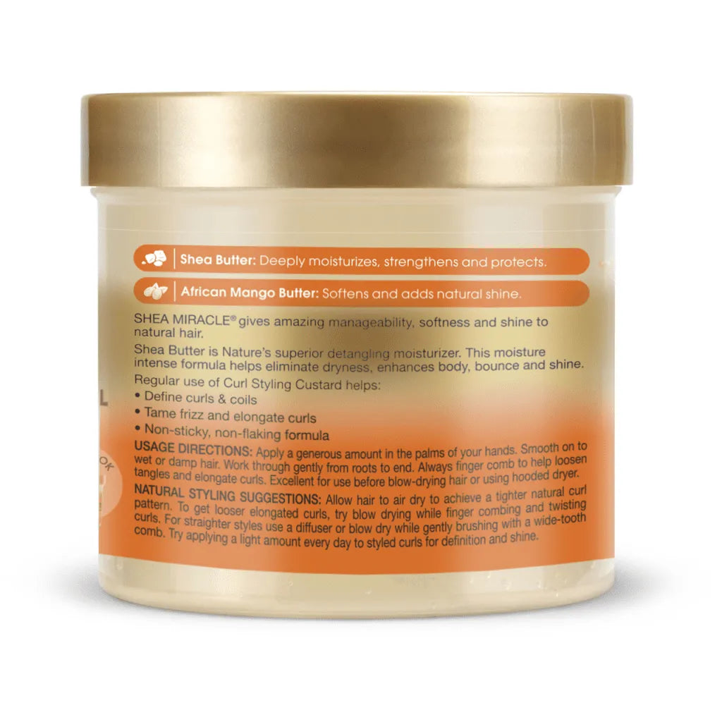 African Pride Shea Butter Miracle Curl Custard Styling, 12 Ounce, 340 g x-pression
