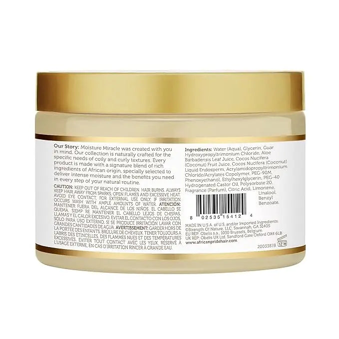 African Pride Moisture Miracle Aloe, Coconut Water Detangle and Condition Pre-Shampoo (12 Oz) My Store