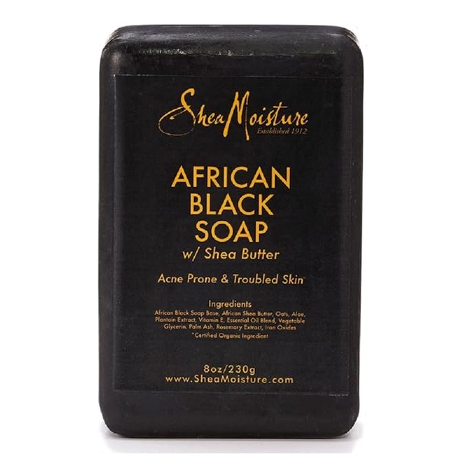 SHEA MOISTURE African Black Soap Bar Soap | Packaging may vary | 8 oz. x-pression