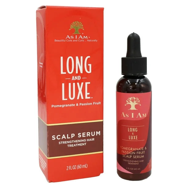 As I Am Long and Luxe Scalp Serum - 2 Ounce - Strengthening Nano Treatment - Enriched with Biotin, Aloe Vera, and Saw Palmetto x-pression