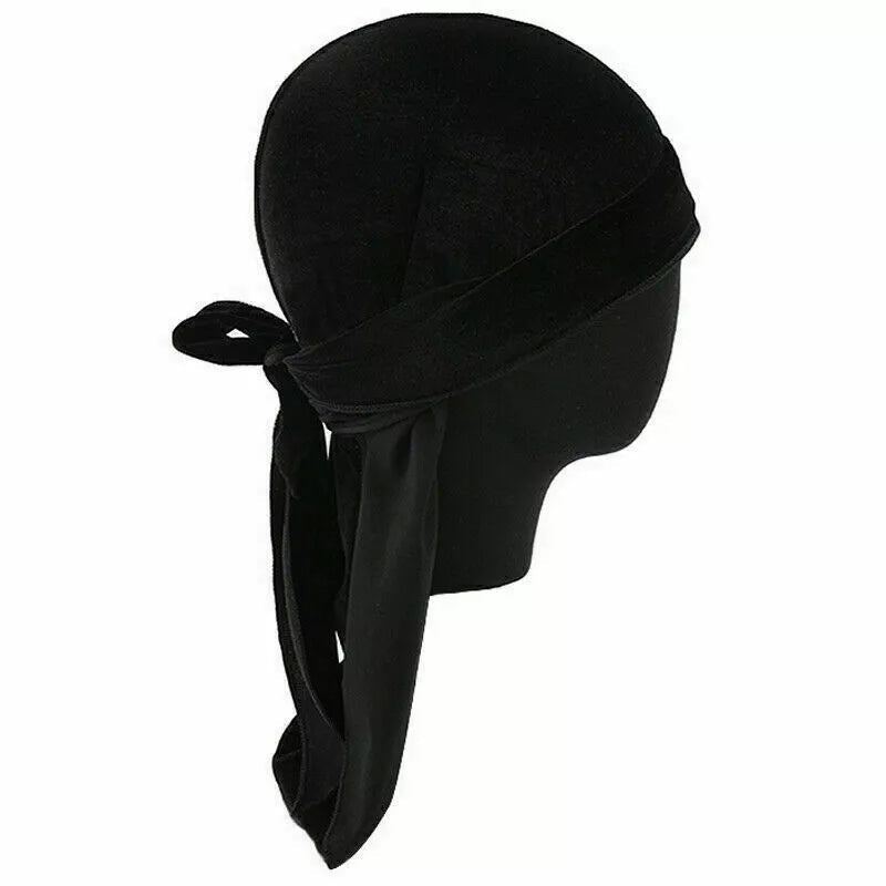 Velvet Durag Shine Hat Cap Men Women Premium Designer Doo Rag Wave UK x-pression