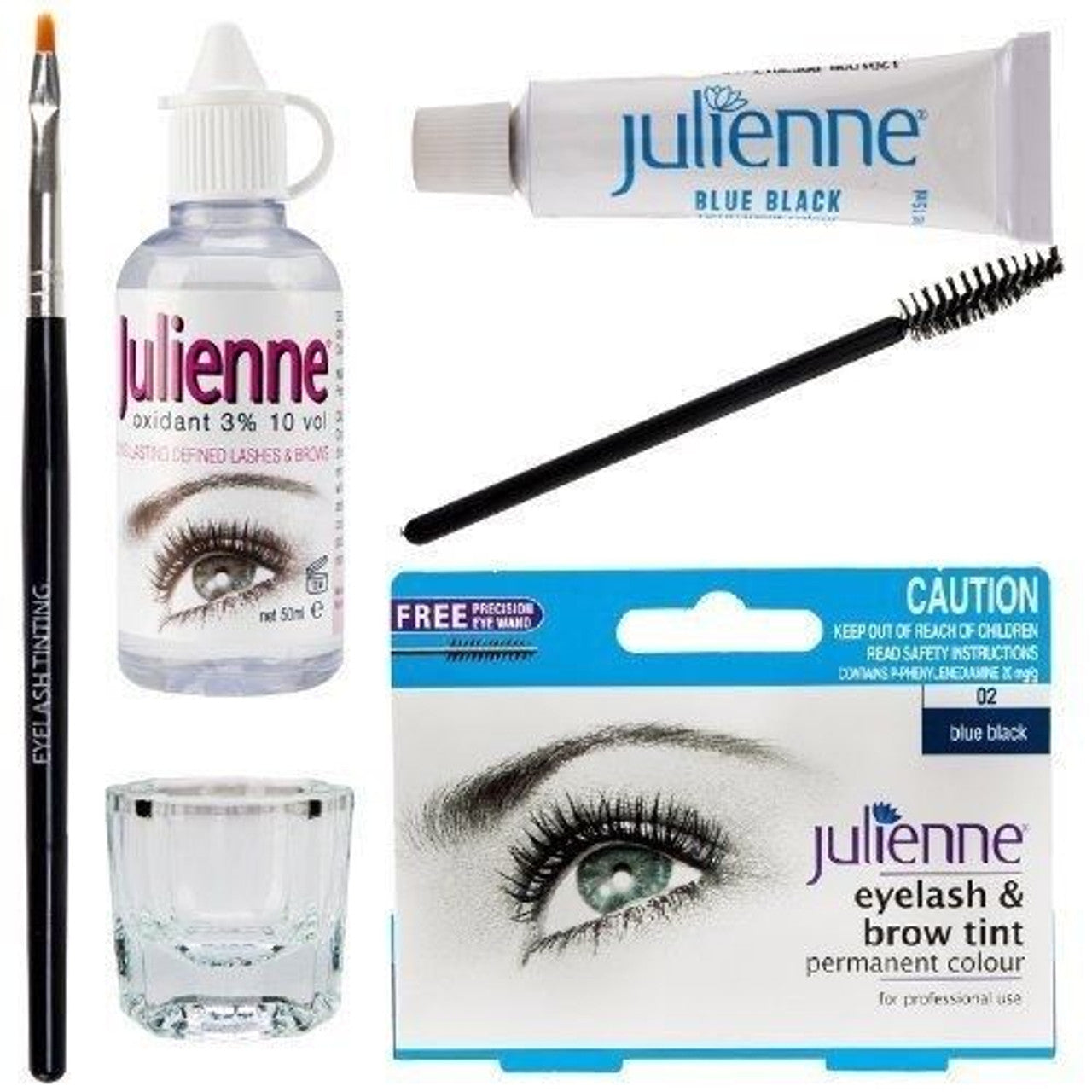 JULIENNE PROFESSIONAL EYELASH EYEBROW TINT DYE TINTING LASH BROW STRICTLY HIVE x-pression