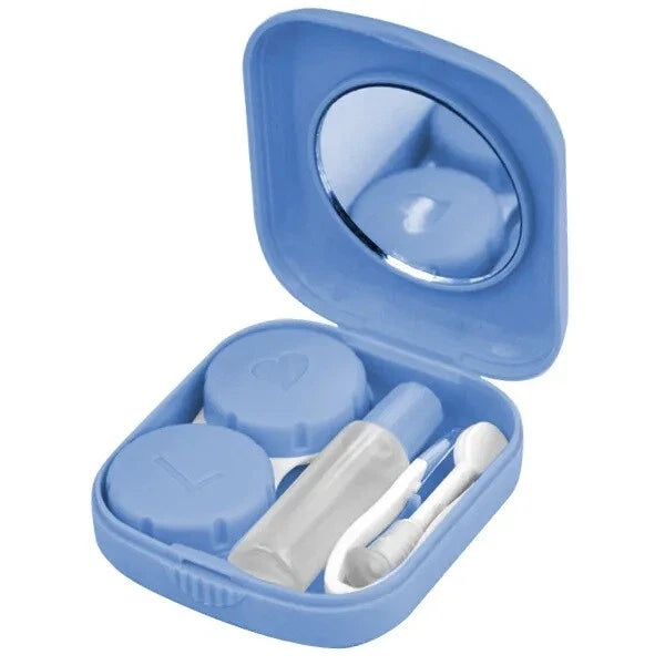 Mini Contact Lens Case Pocket Size Storage Holder Holiday Kit UK x-pression