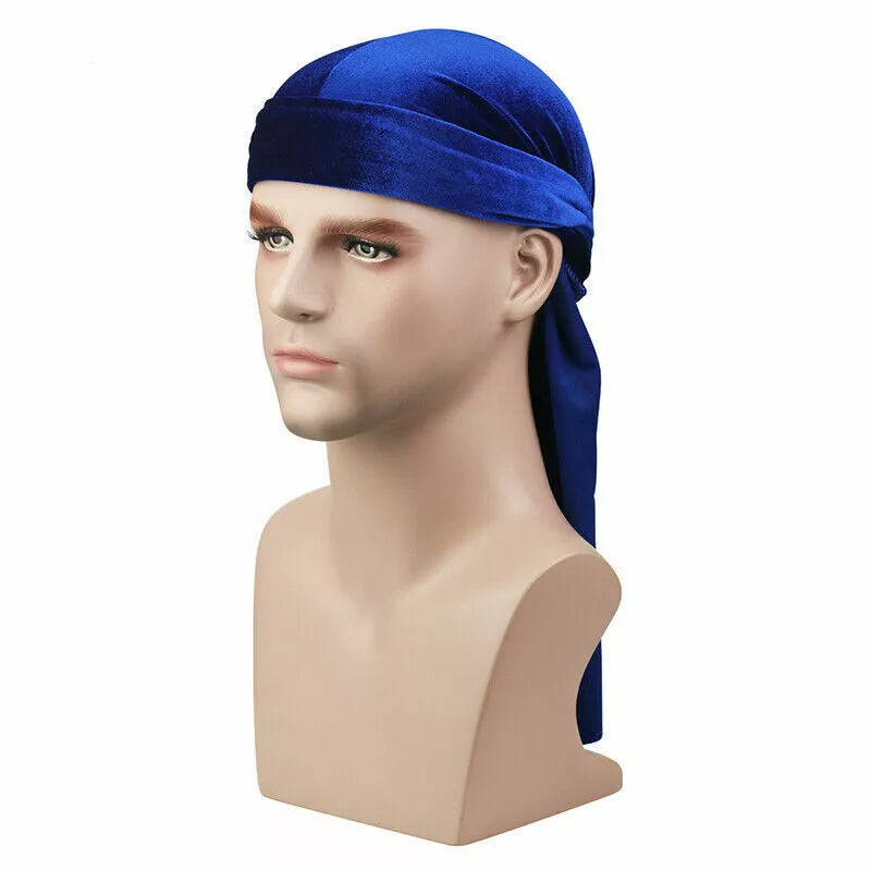 Velvet Durag Shine Hat Cap Men Women Premium Designer Doo Rag Wave UK x-pression