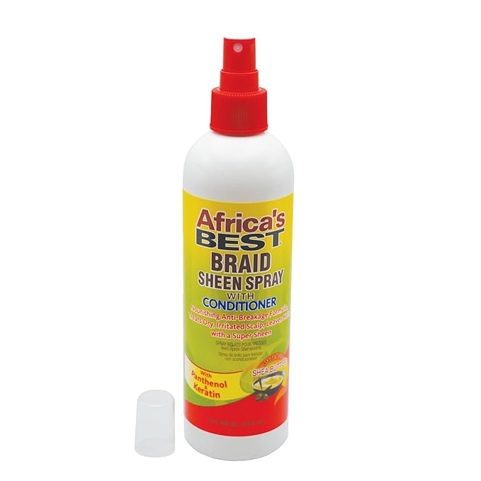 Africa's Best Braid Sheen Spray With Conditioner, 12 Ounce
