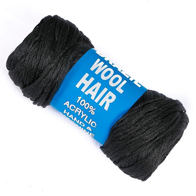 Brazilian Wool Hair Yarn For Braids Twist Faux Locks & Knitting