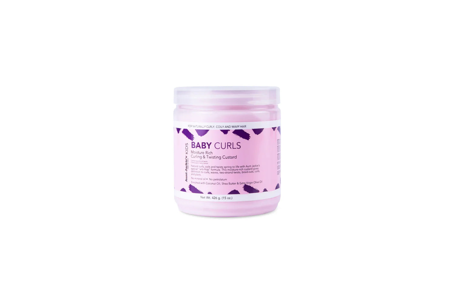 Aunt Jackie's Girls Baby Girl Curls Curling & Twisting Custard, 15 oz x-pression