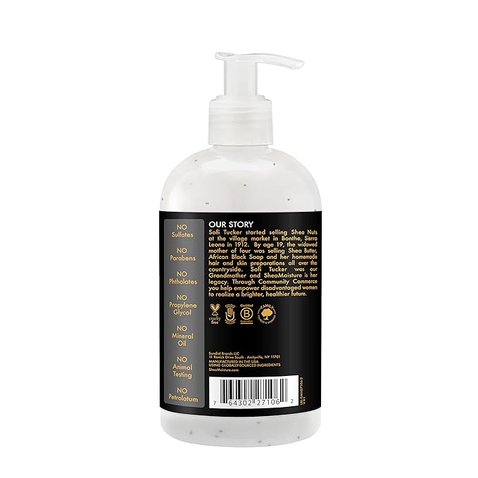 Shea Moisture African Black Soap Bamboo Charcoal Balancing Conditioner, 13 Fluid Ounce x-pression