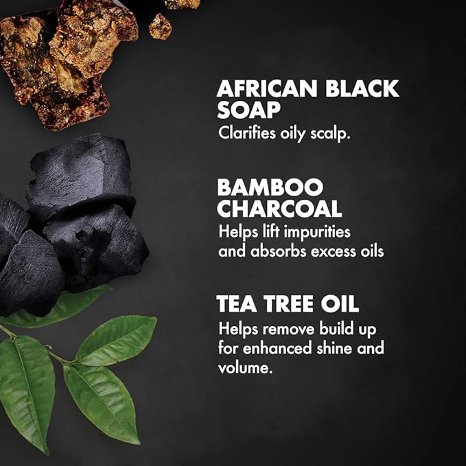 Shea Moisture African Black Soap Bamboo Charcoal Balancing Conditioner, 13 Fluid Ounce x-pression