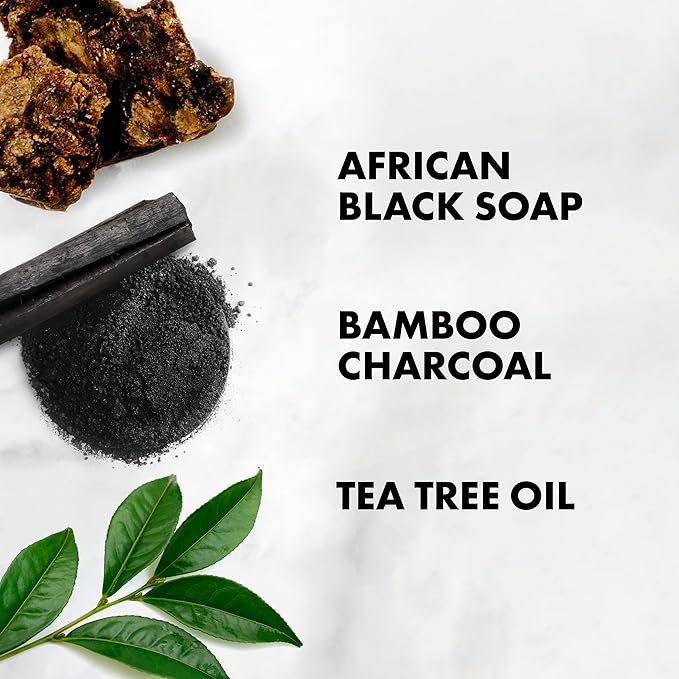 SHEA MOISTURE African Black Soap Bamboo Charcoal Deep Cleansing Shampoo, 13 Ounce x-pression