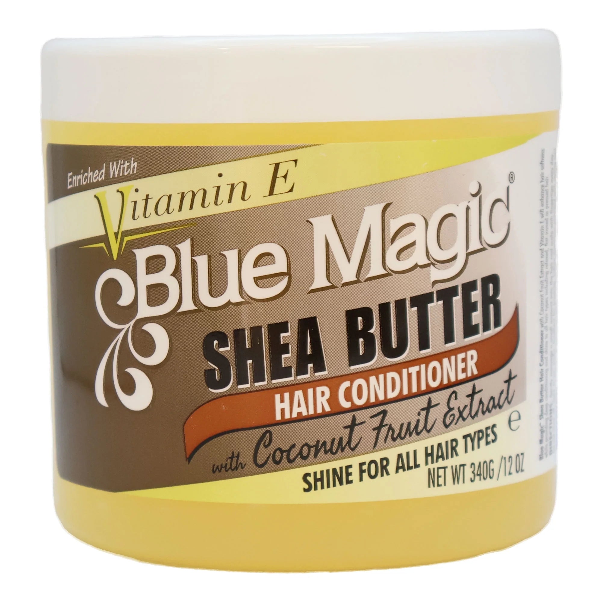 Blue Magic Shea Butter Hair conditioner with Coconut Fruit Eaxtract 12 ounce jar (340gm) x-pression