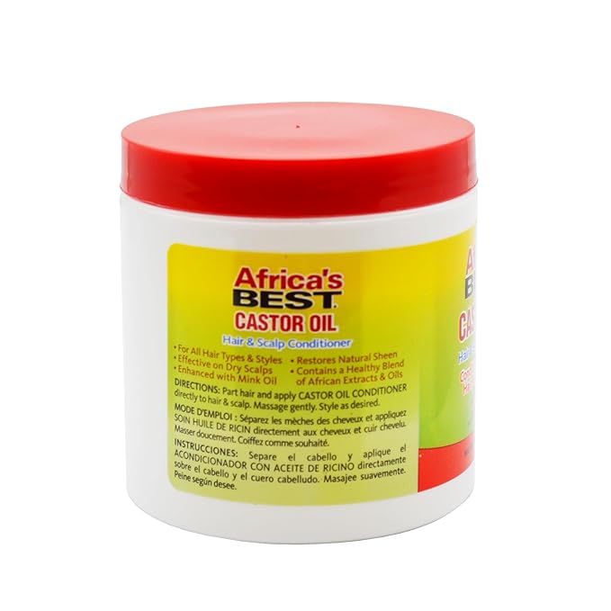 Africas Best Castor Oil Hair and Scalp Conditioner, 5.25 Ounce (155ml)