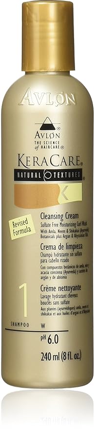 Keracare Avlon Natural Textures Cleansing Cream, 8 Ounce