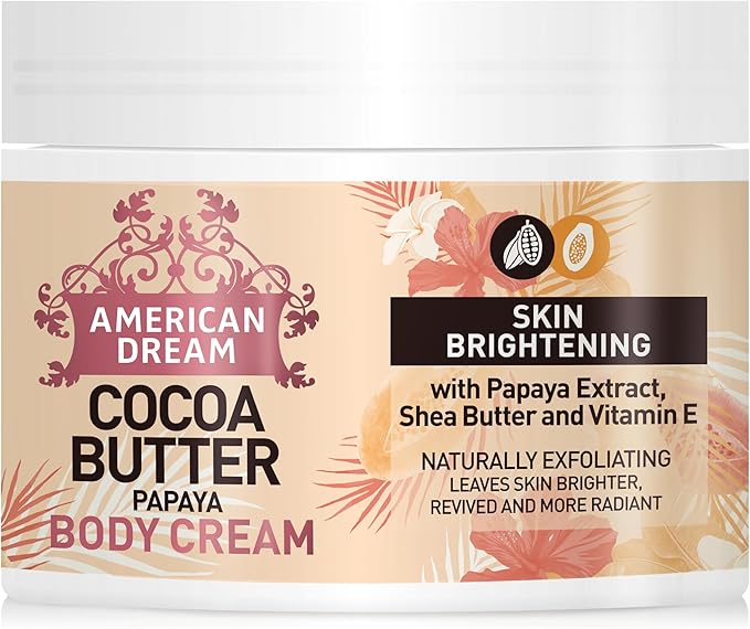 American Dream Papaya Butter Body Cream with Papaya Extract, Shea Butter & Vitamin E 500ml