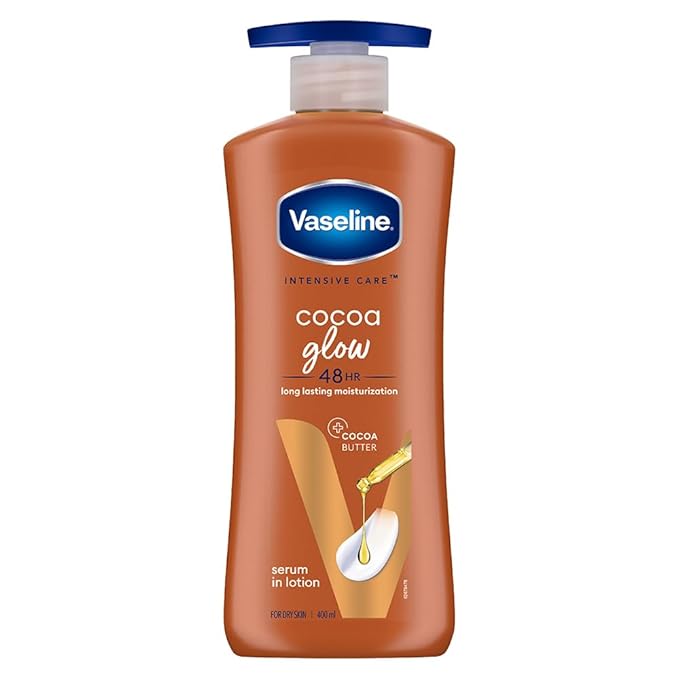 Vaseline Cocoa Glow Serum In Lotion, 400 ml | 600 ml | 100% Pure Cocoa & Shea Butter x-pression