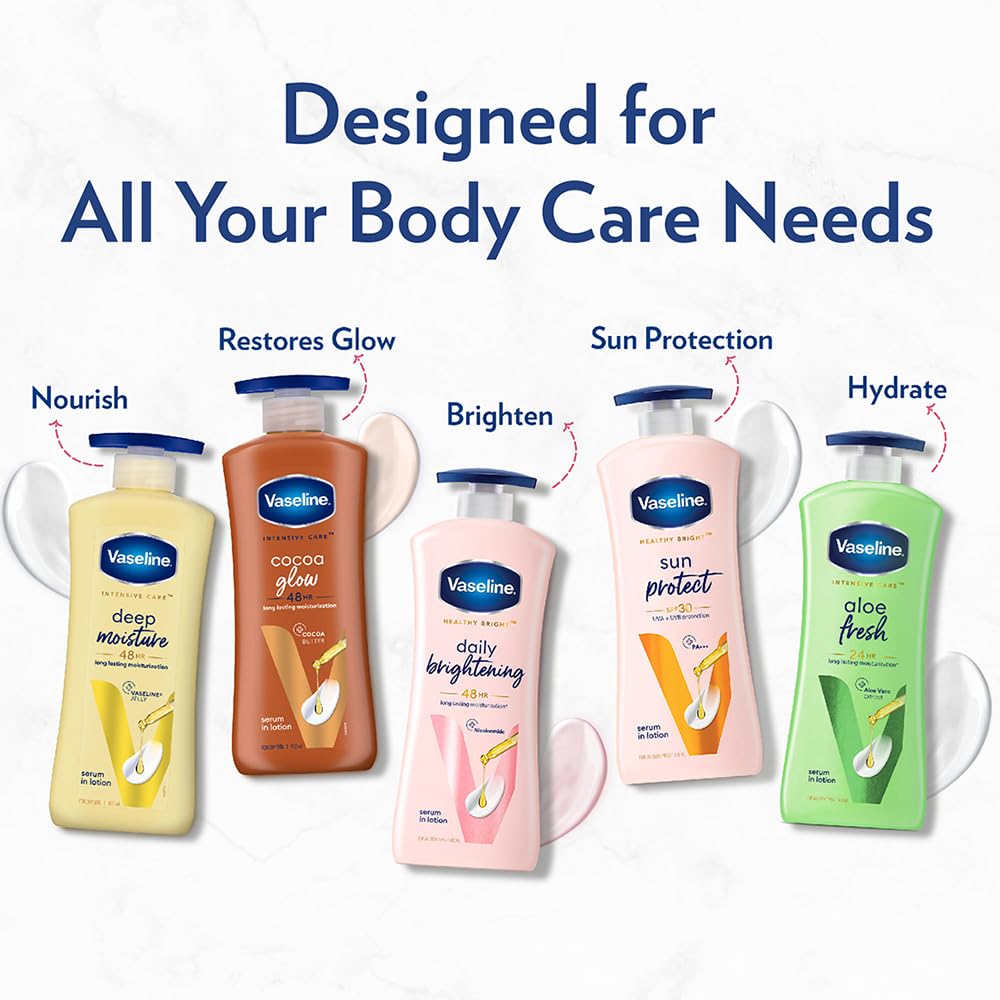 Vaseline Body Healthy Bright Daily Brightening Even tone Lotion, 600ml x-pression
