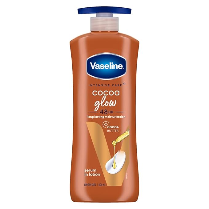 Vaseline Cocoa Glow Serum In Lotion, 400 ml | 600 ml | 100% Pure Cocoa & Shea Butter x-pression