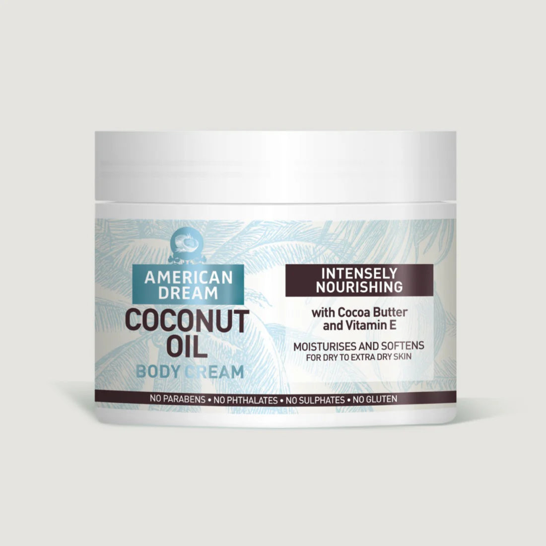 American Dream Coconut Oil Body Cream with Cocoa Butter & Vitamin E 500ml