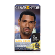 Crème of Nature Natural Looking Moisture-Rich* Liquid Hair Color with Shea Butter Conditioner Jet Black x-pression