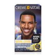 Crème of Nature Natural Looking Moisture-Rich* Liquid Hair Color with Shea Butter Conditioner Natural Black x-pression
