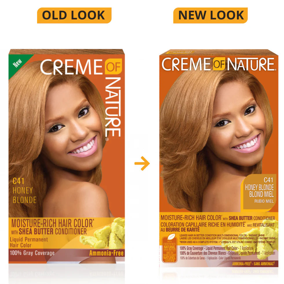 Creme Of Nature Color C41 Honey Blonde Kit, 1 Application x-pression