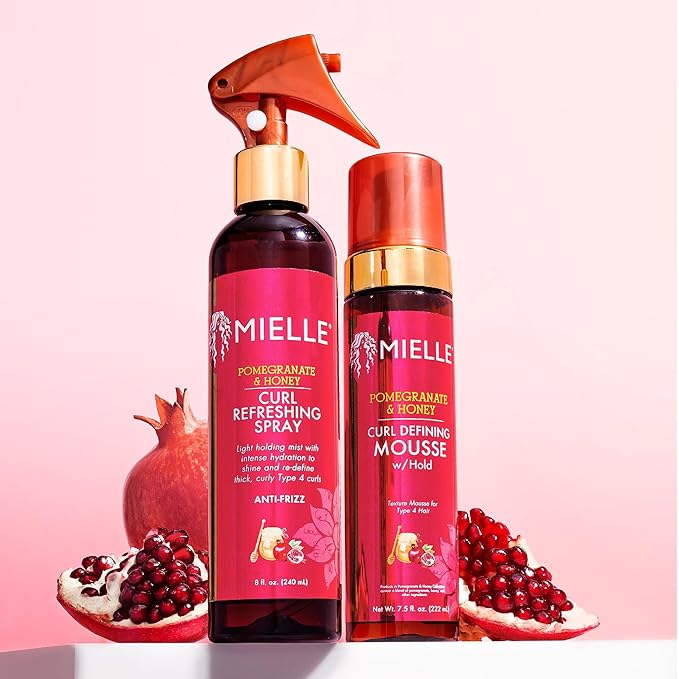 Mielle Organic Pomegranate & Honey Curl Defining Mousse, 7.5 Fl Ounce x-pression