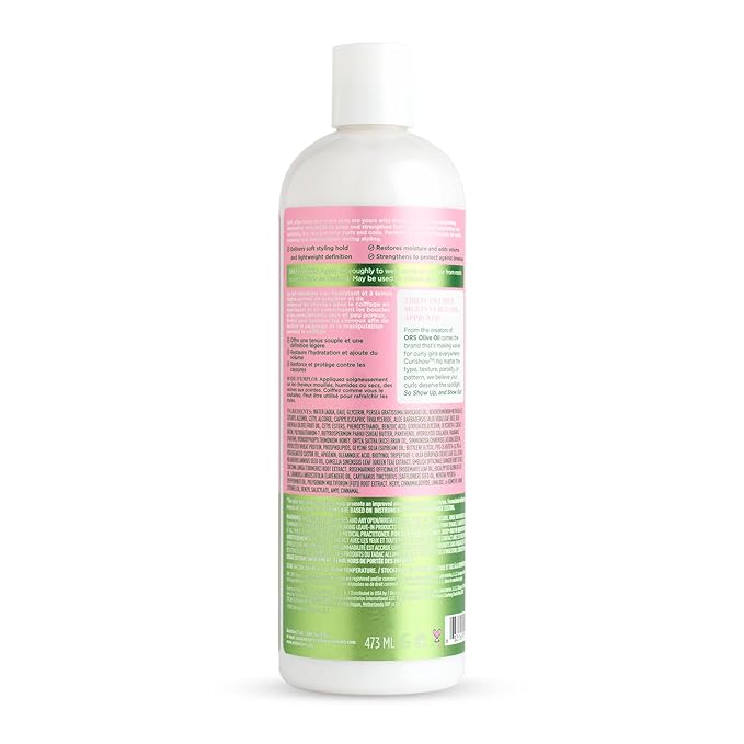 ORS Olive Oil Curlshow Curl Style Milk Infused with Collagen & Avocado Oil for Strength & Length (16.0 oz) x-pression