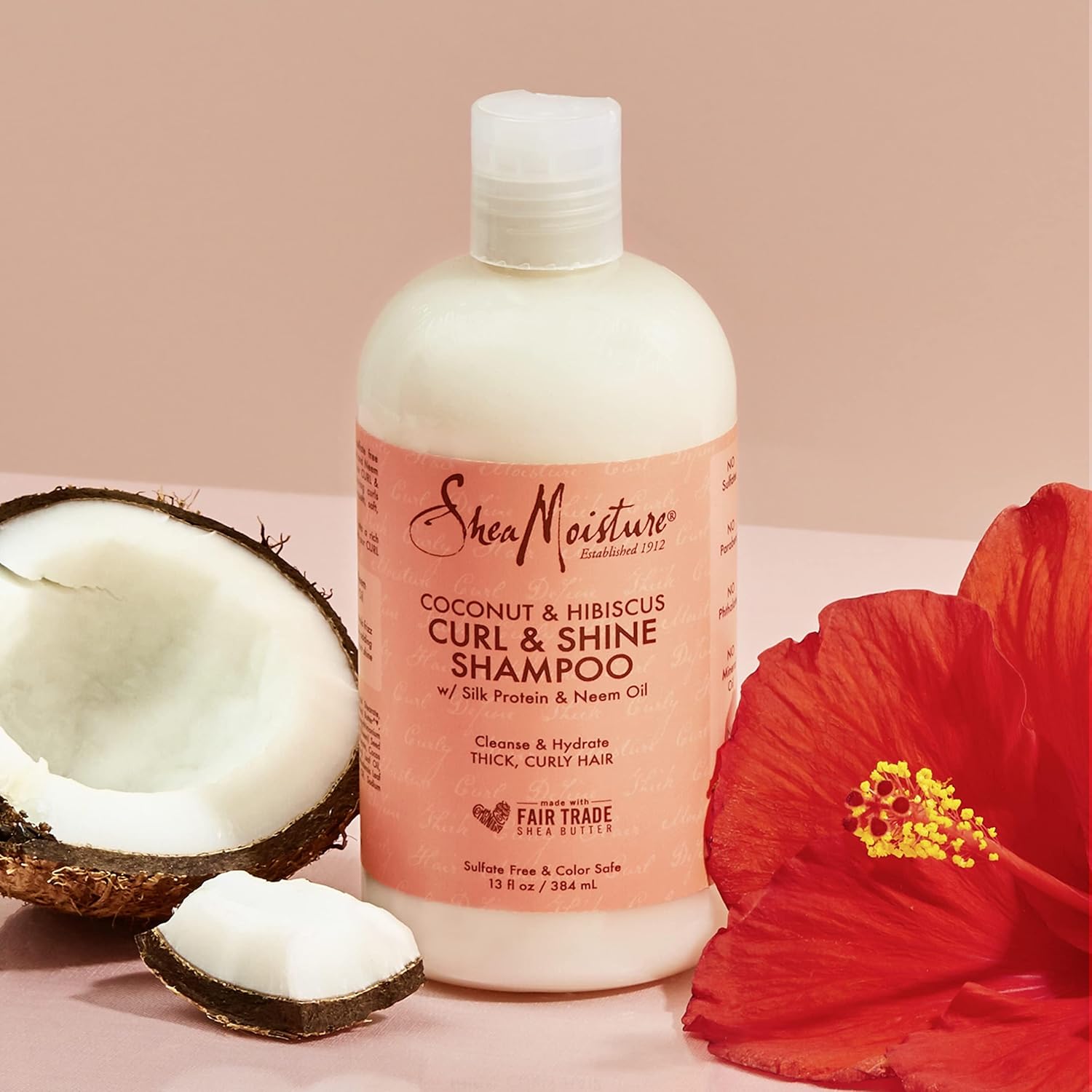 SHEA MOISTURE Coconut & Hibicus Curl & Shine Shampoo, 384 ml x-pression